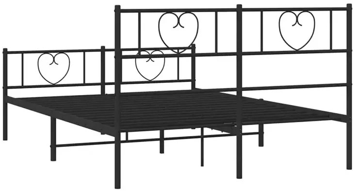 Czarne metalowe łóżko rustykalne 120x200cm K1-G09