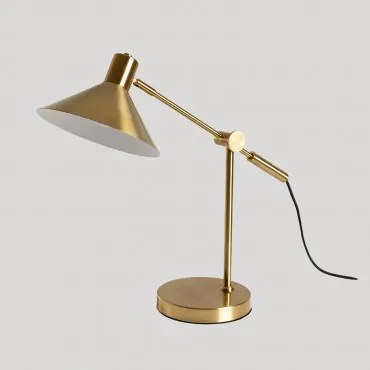 Lampa Stołowa Regulowana I Metalizowana Z Żelaza Clayt Złoto - Sklum