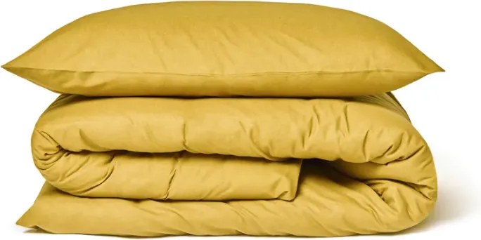 PrzytulneMieszkanie.pl PrzytulneMieszkanie.pl Bawełniana pościel CALMORA musztardowa Rozmiar pościeli: 2 szt 70 x 90 cm | 200 x 200 cm