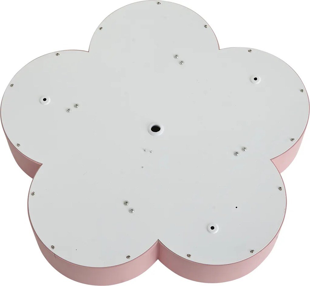 Dziecięca lampa sufitowa różowo-biała - Lucille