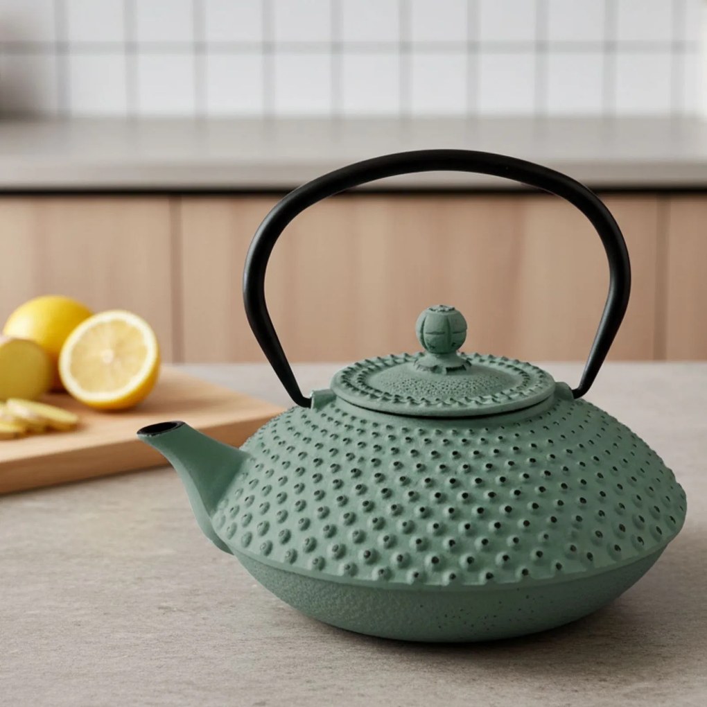 Czajnik żeliwny z zaparzaczem MIKA, 1250 ml