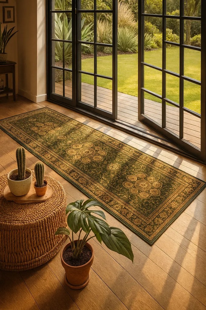 Zielony chodnik dywanowy na metry A1-T65