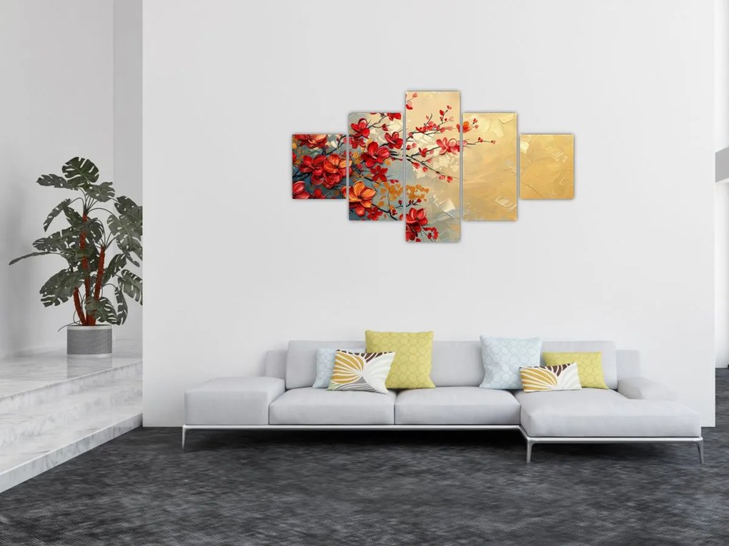 Obraz - Kwitnące drzewo (125x70 cm)