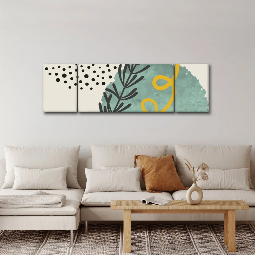 Obraz - Arkusze abstrakcyjne N⁰1 (170x50 cm)