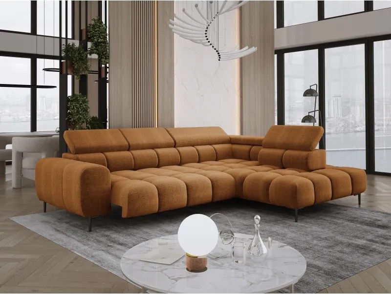 Narożnik PLAZA L Prawostronny w tkaninie EDEN 10 WERSAL