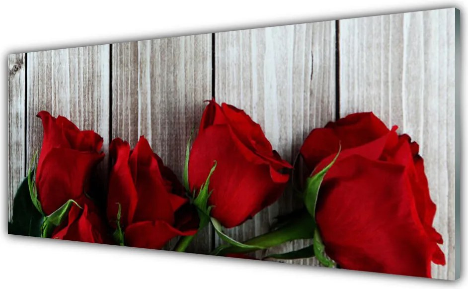 Panel nad blat kuchenny Aksamitne Róże W Rozkwicie