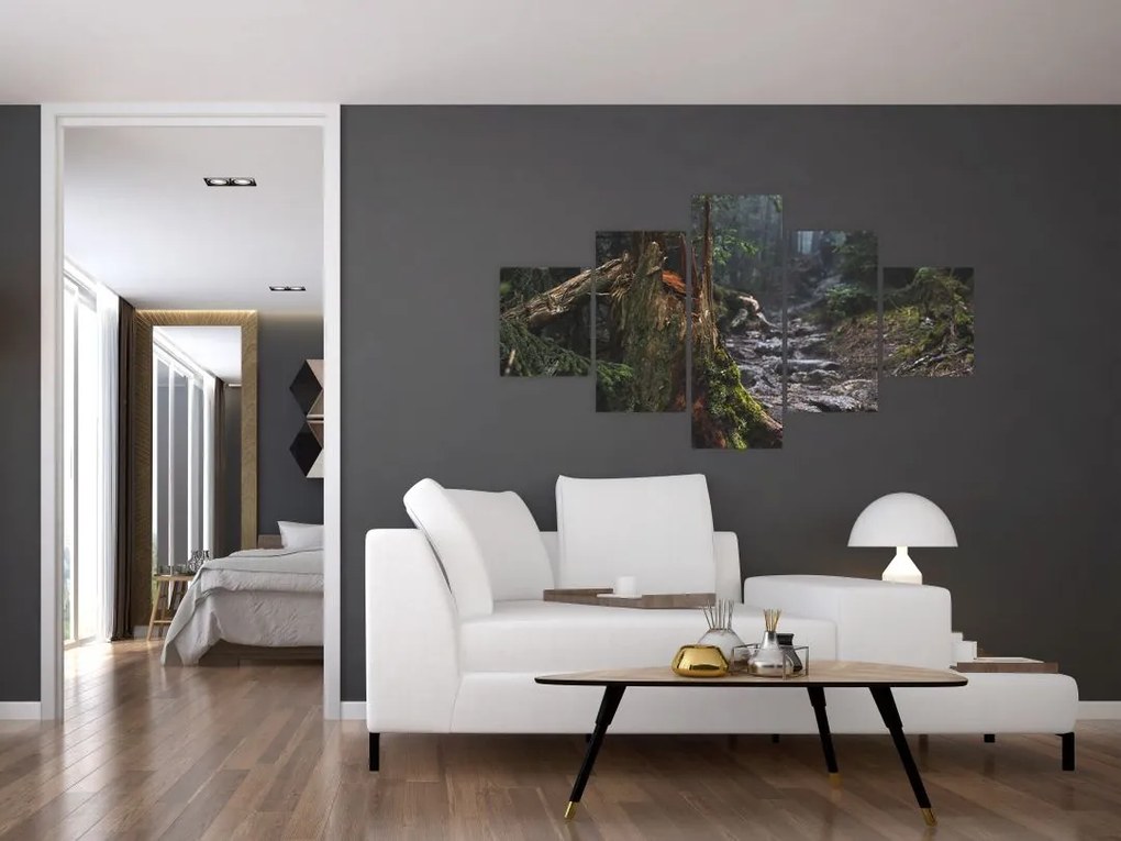 Obraz - W lesie (125x70 cm)