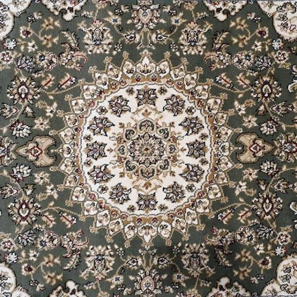 Dywan klasyczny Venezia Ornament zielono-kremowy 80 cm x 300 cm