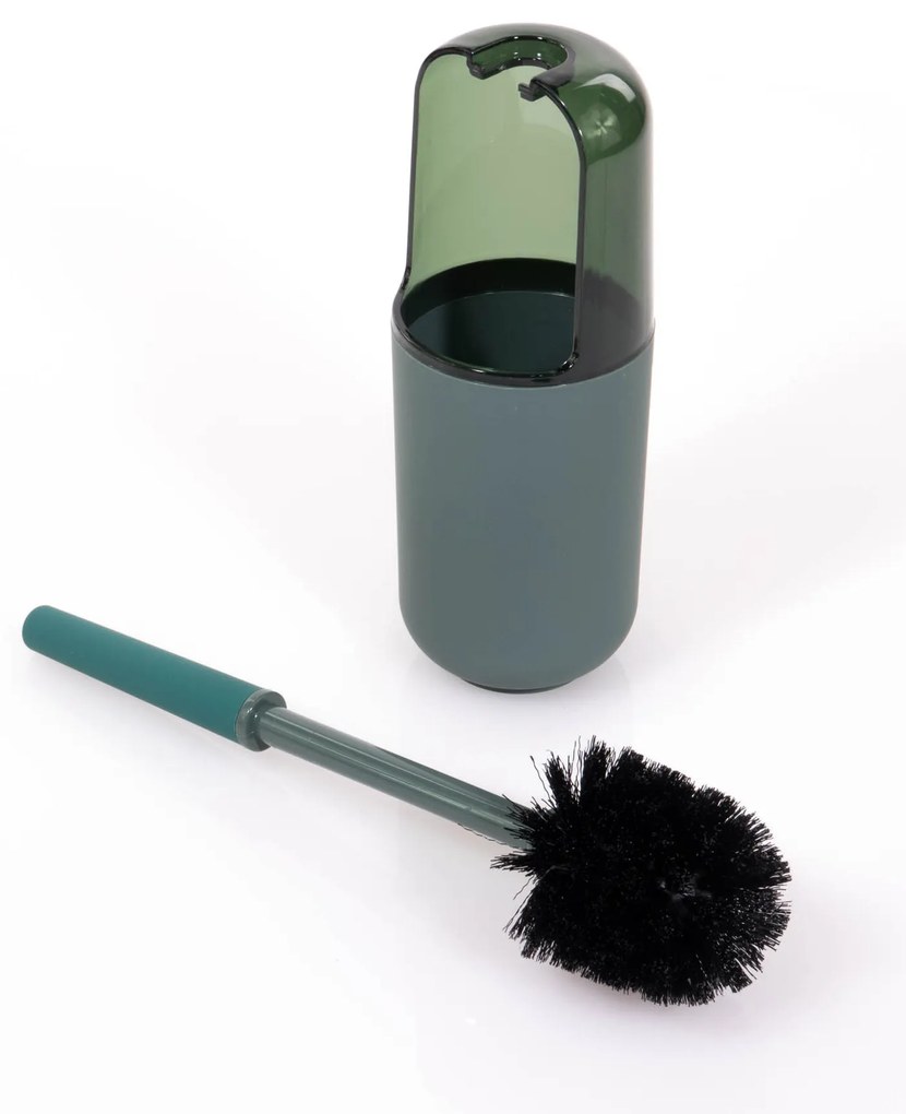 Szczotka do WC z plastikowym pojemnikiem, 10 x 37,5 cm