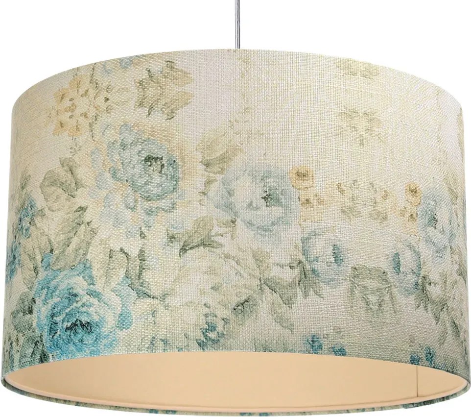 Kremowa okrągła lampa wisząca w kwiaty - 3X S371 M0-N44