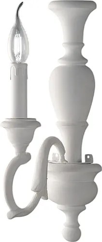 Fiorenza Shabby White Wooden Wall Light 1 Light .12 P.21 BL172-AP1-BCO