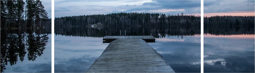 Obraz - Molo nad jeziorem (170x50 cm)