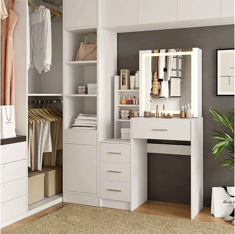 Toaletka biały 80x36x131.6 lisca