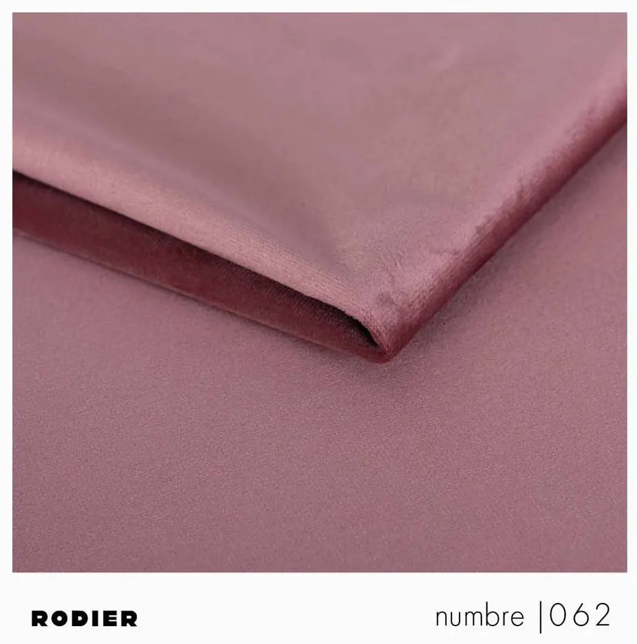 Różowy aksamitny fotel Belle – Rodier