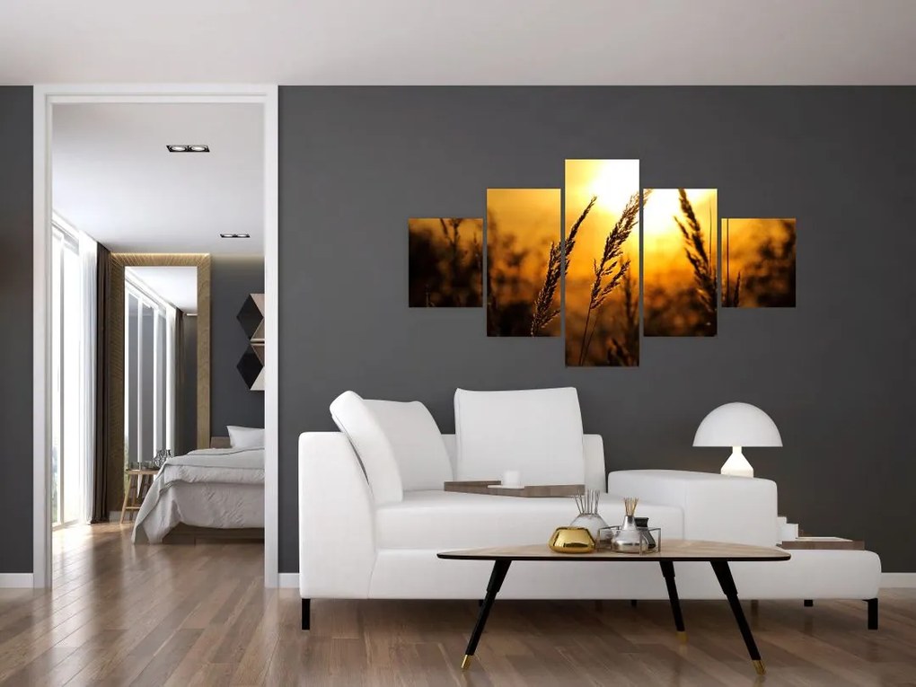 Obraz zachodzącego słońca (125x70 cm)