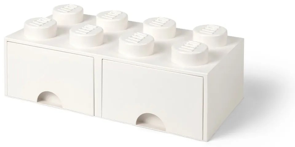 Biały pojemnik z 2 szufladami LEGO®