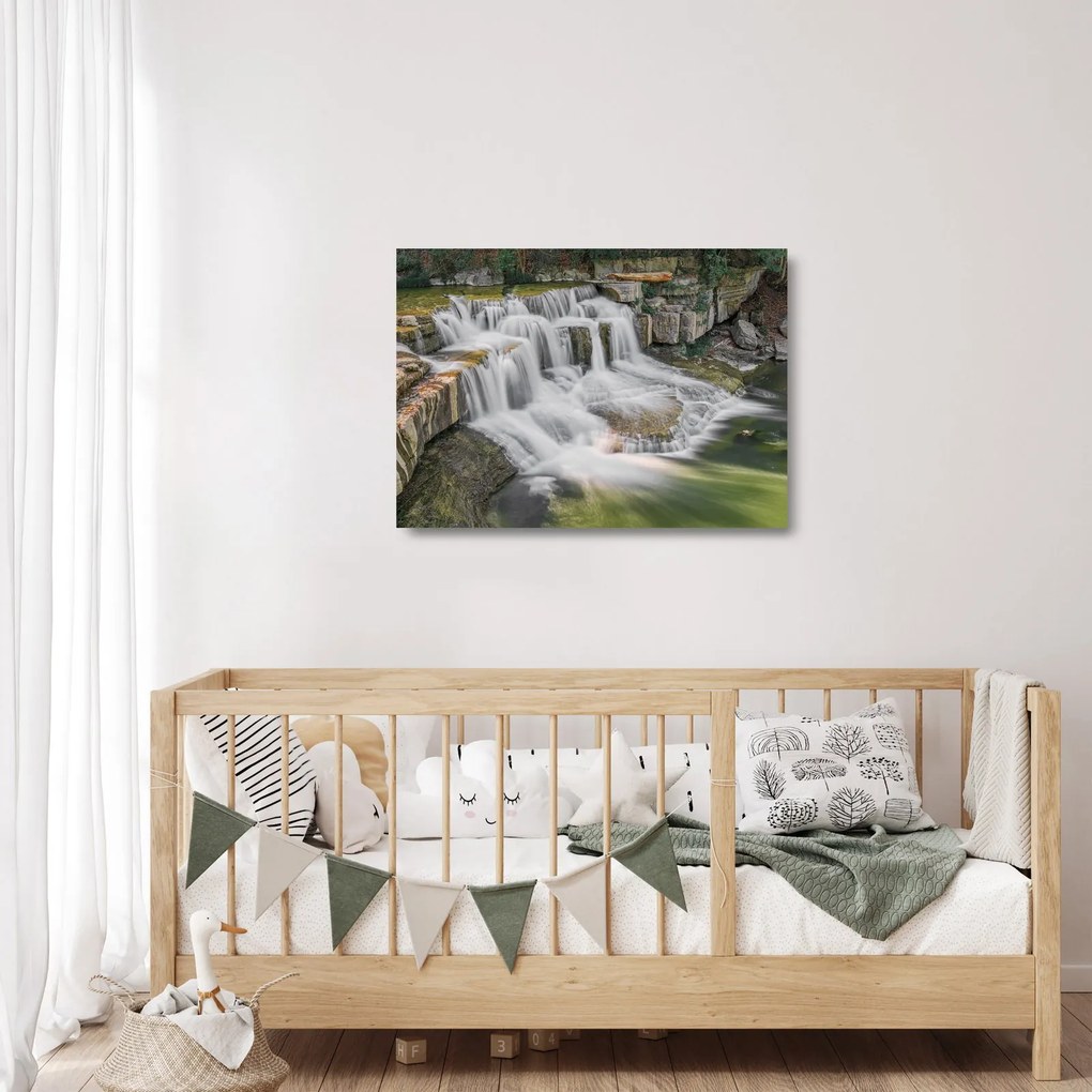 Obraz na szkle - wodospady (70x50 cm)