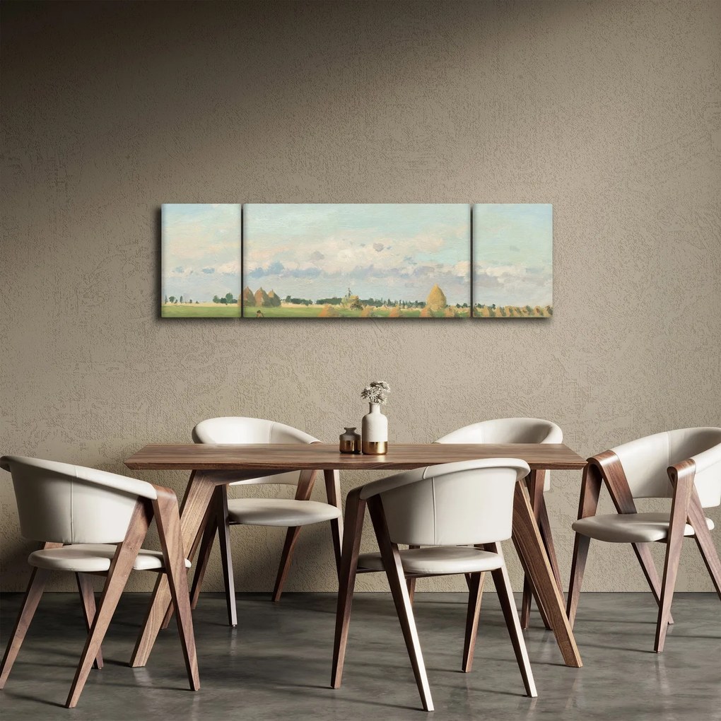 Obraz - Camille Pissarro, Landscape, Ile de France, reprodukcje (170x50 cm)