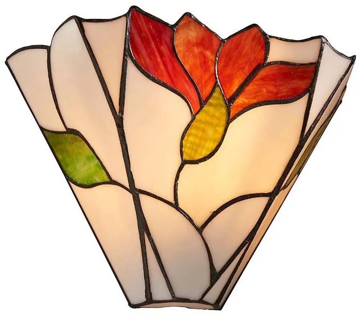 Endon 63964 - Kinkiet Tiffany BOTANICA 1xE14/40W/230V