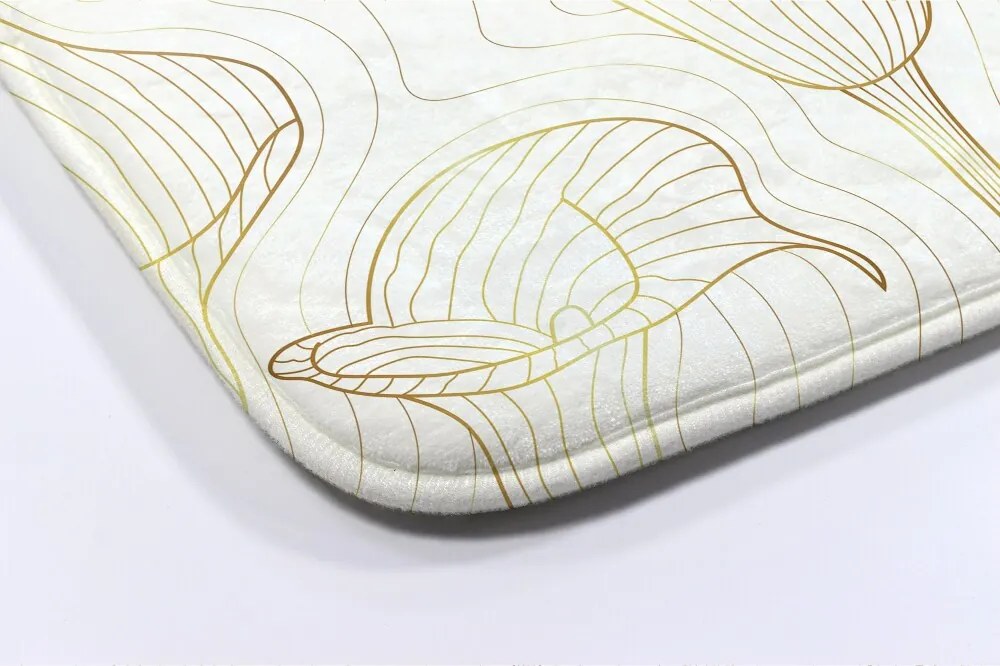 Dywanik łazienkowy Dywanik łazienkowy Linie Kwiaty