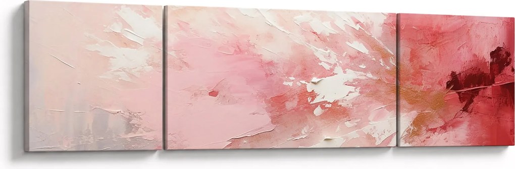 Obraz - Różowa abstrakcja (170x50 cm)