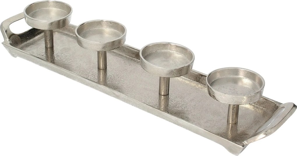 Świecznik Silver Line 49x12x8 cm