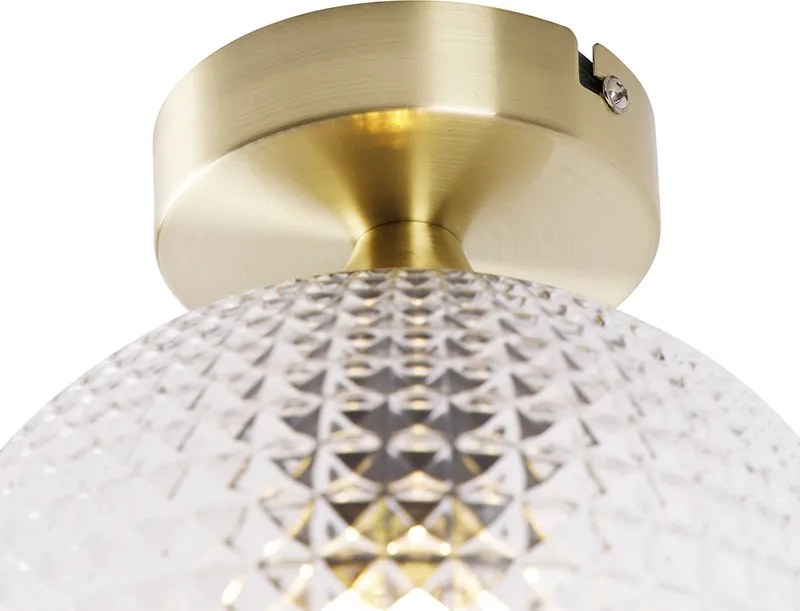 Lampa sufitowa w stylu art deco mosiądz - Sphere