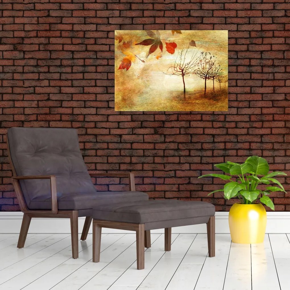 Obraz na szkle - Jesienny nastrój (70x50 cm)