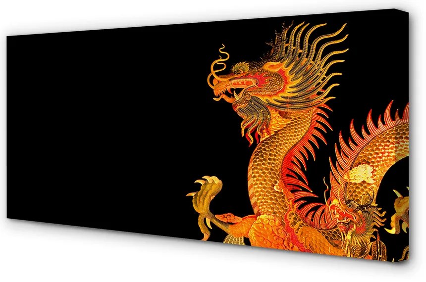 Zdjęcie na płótnie Japoński Złoty Smok