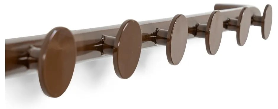 Ciemnobrązowy metalowy wieszak ścienny 75 cm Retro – Spinder Design