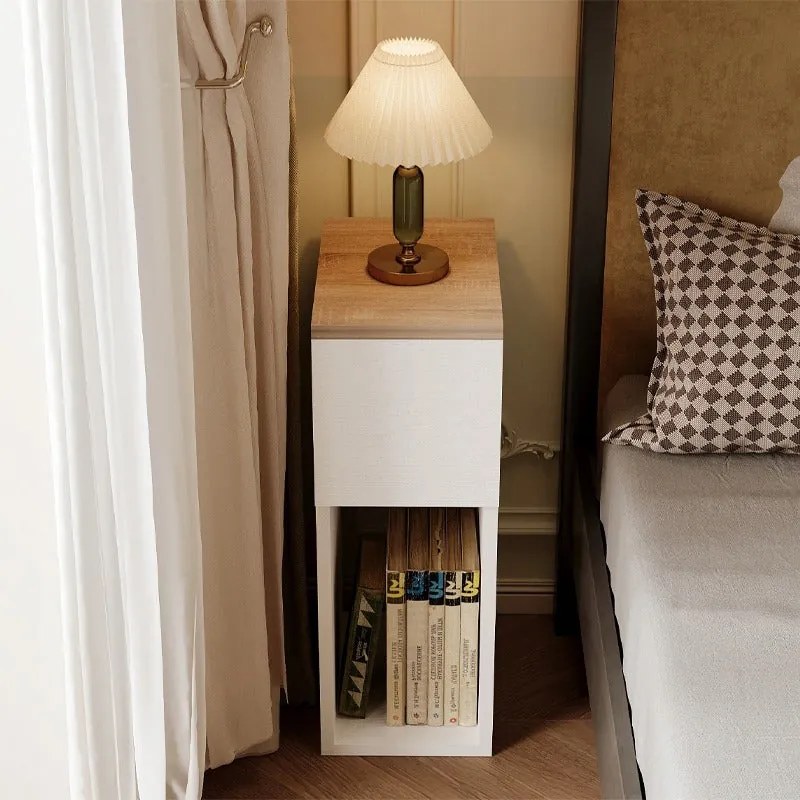 Szafka nocna wąska z szufladą stolik z półką nowoczesny loft sypialni 55 cm