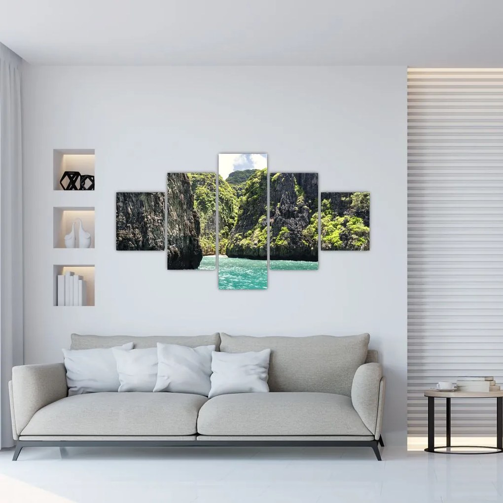 Obraz górskiej rzeki (125x70 cm)