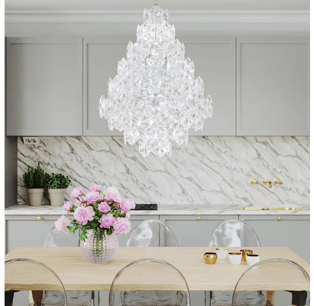 ByRydens 4200940-6510 - Żyrandol na łańcuchu MONARQUE GRANDE 11xE14/5W/230V przezroczysty