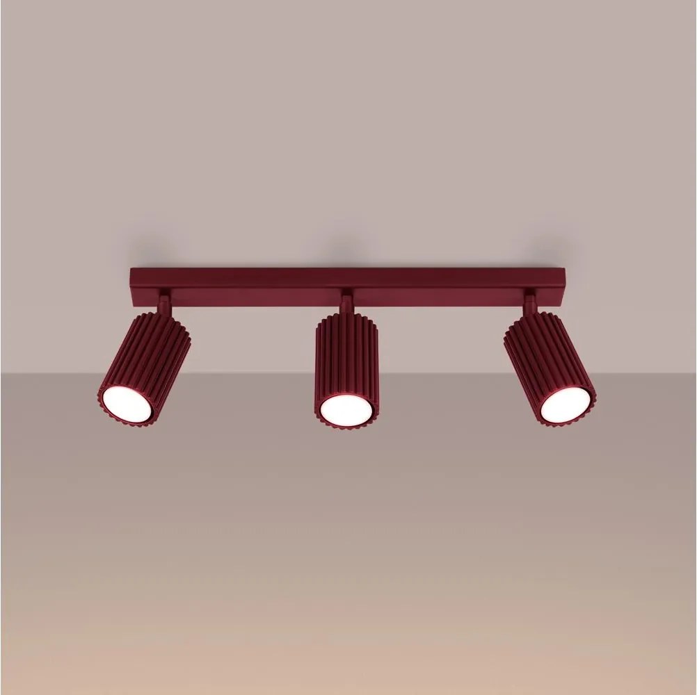 Brilagi - Oprawa punktowa LED CRESTO 3xGU10/10W/230V bordowy