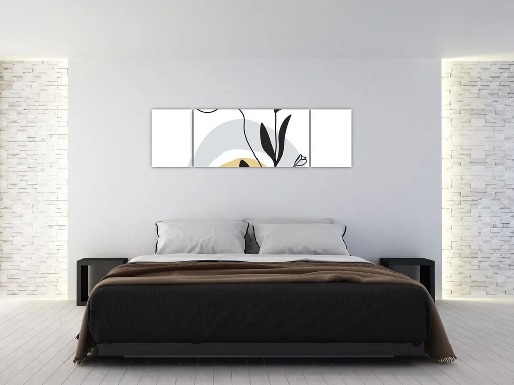 Obraz - Kwiaty w wazonie N⁰1 (170x50 cm)