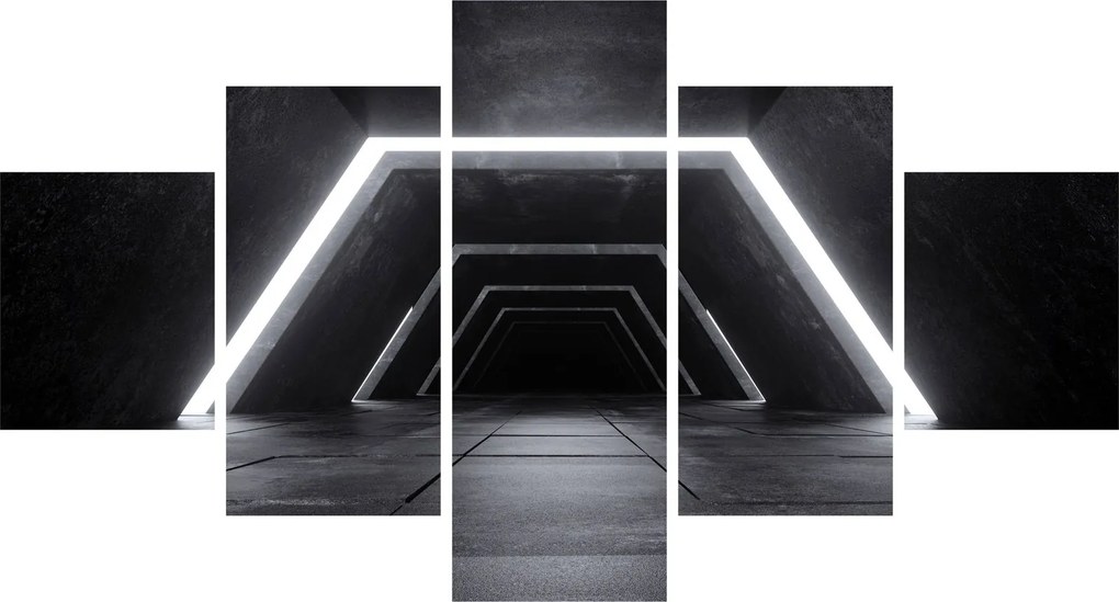 Obraz - Futurystyczny tunel (125x70 cm)