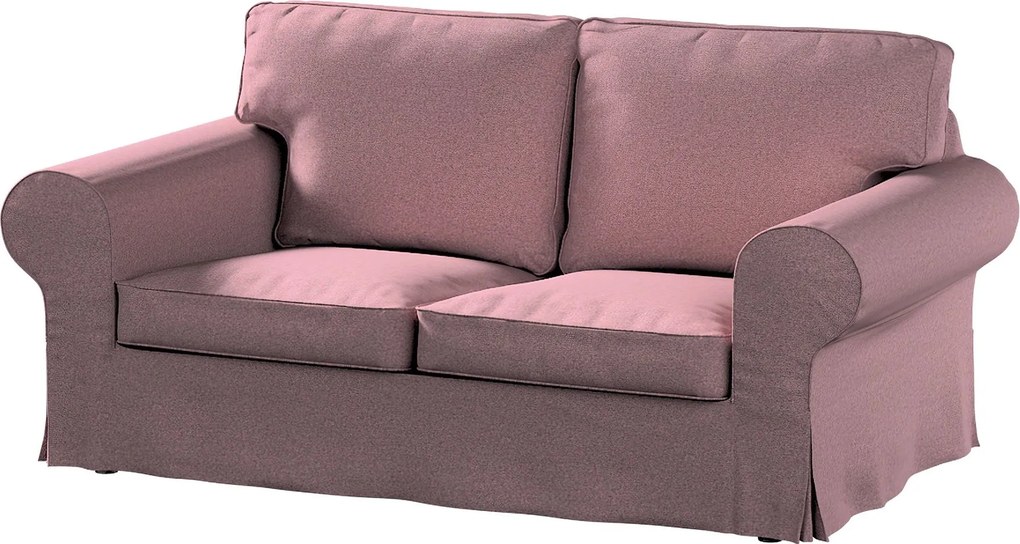 Pokrowiec na sofę Ektorp 2-osobową, rozkładaną, model do 2012 kolor różowy tkanina strukturalna