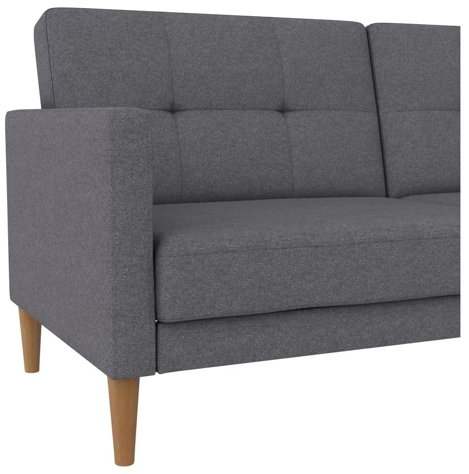 Szara rozkładana sofa 82 cm Lilly – Støraa