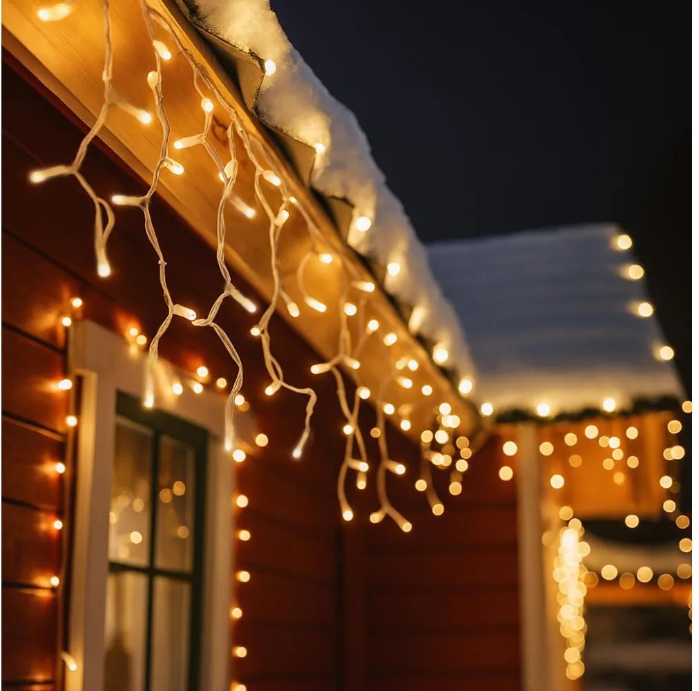Brilagi - LED łańcuch zewnętrzny 360xLED/8 funkcji, 14m, IP44, ciepła biała, sople