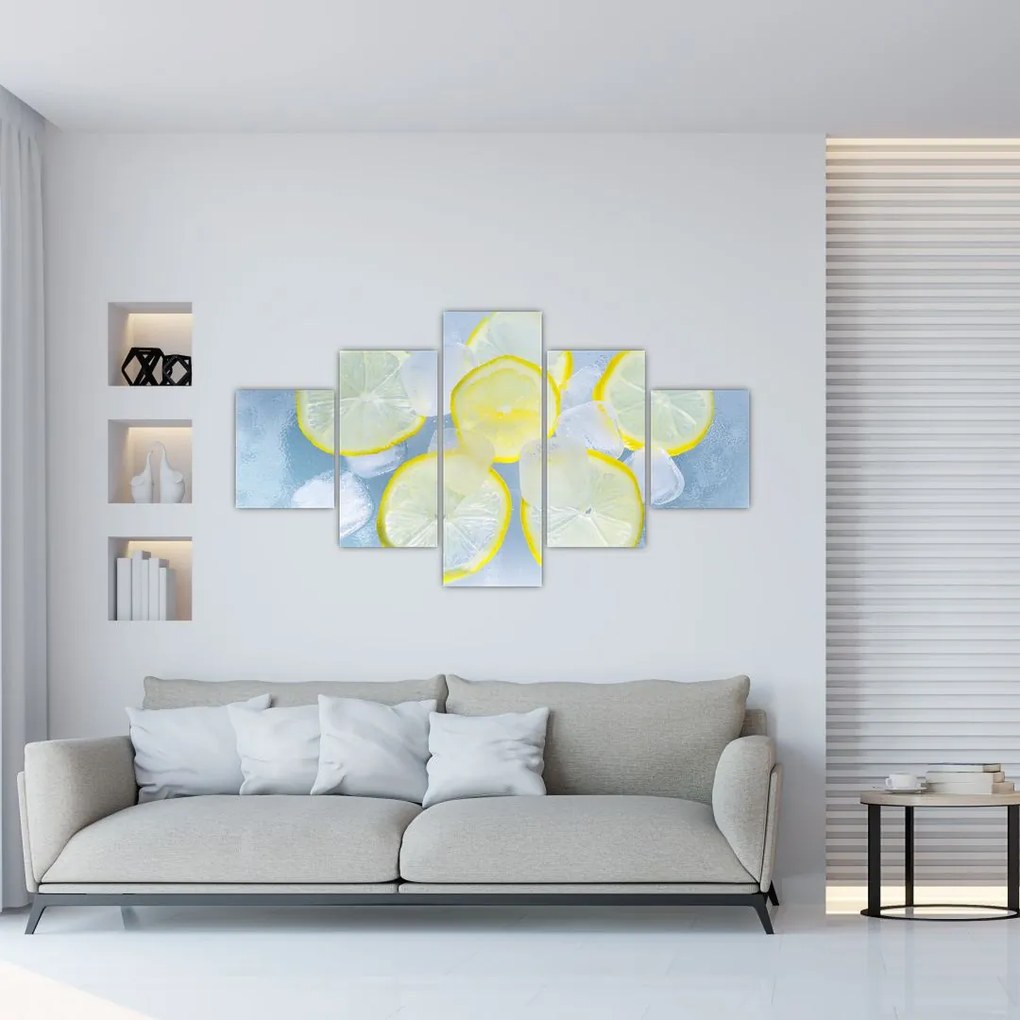 Obraz cytryn w lodzie (125x70 cm)