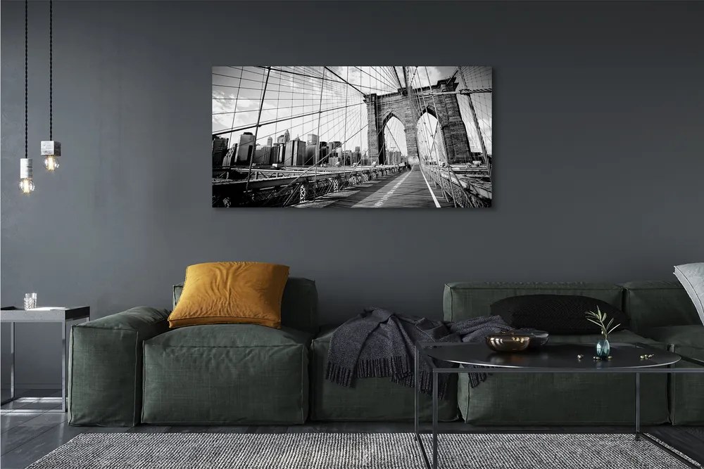 Zdjęcie na płótnie Most na Tle Wieżowców