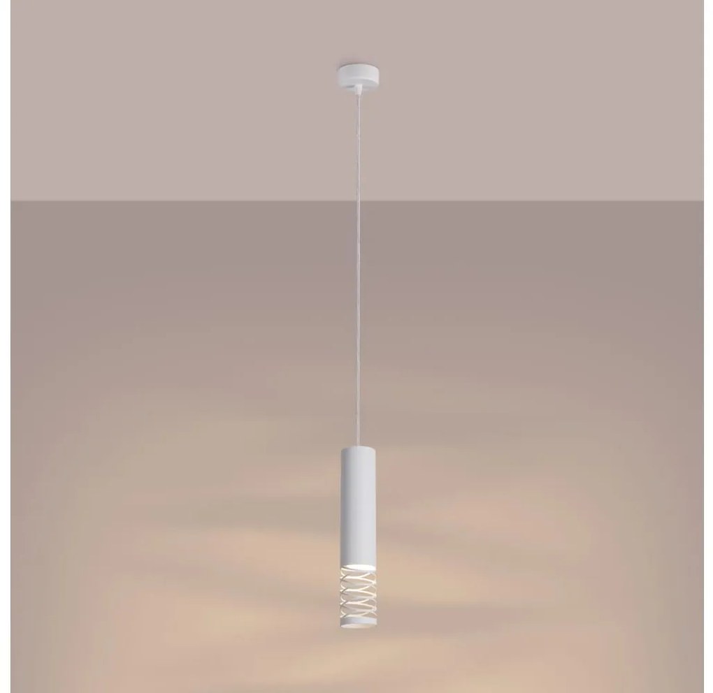 Sollux SL.1686 - Żyrandol na lince LAMI 1xGU10/10W/230V biały