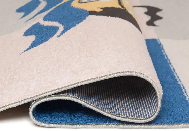 Prostokątny dywan dziecięcy ze statkami F5-D74