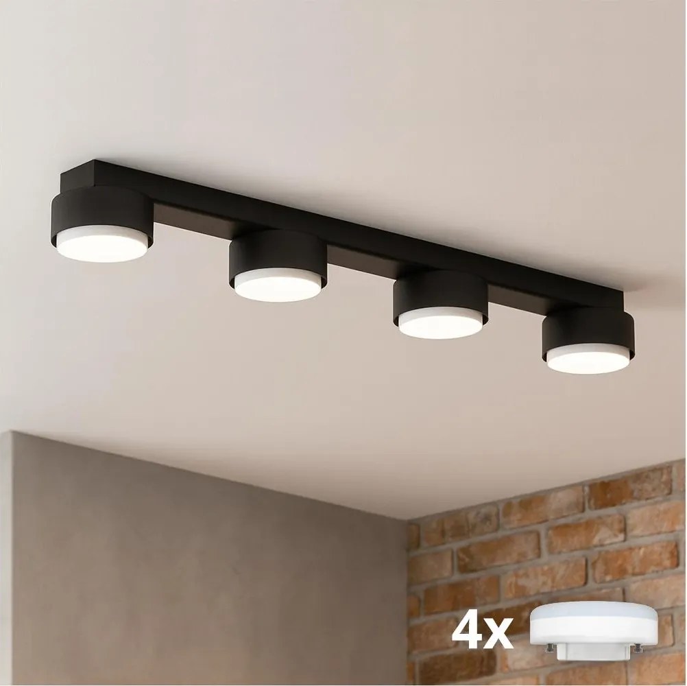 Brilagi - Oprawa punktowa LED MONO 4xGX53/13W/230V czarna