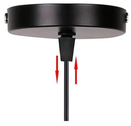Czarna lampa wisząca ze szklanym kloszem ø 10 cm Bistro – Candellux Lighting
