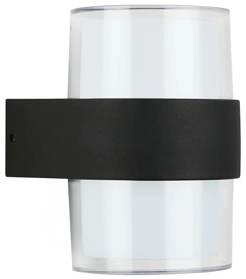 Telefunken 320405TF - kinkiet zewnętrzny LED 2xLED/8W/230V IP44 czarny