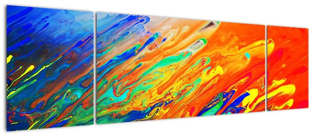 Obraz - Kolorowa abstrakcja (170x50 cm)