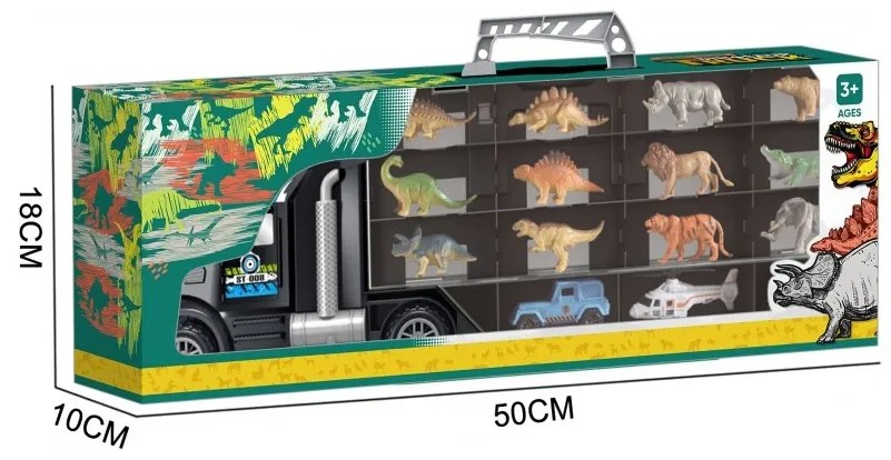 Woopie samochód transporter dinozaury ciężarówka