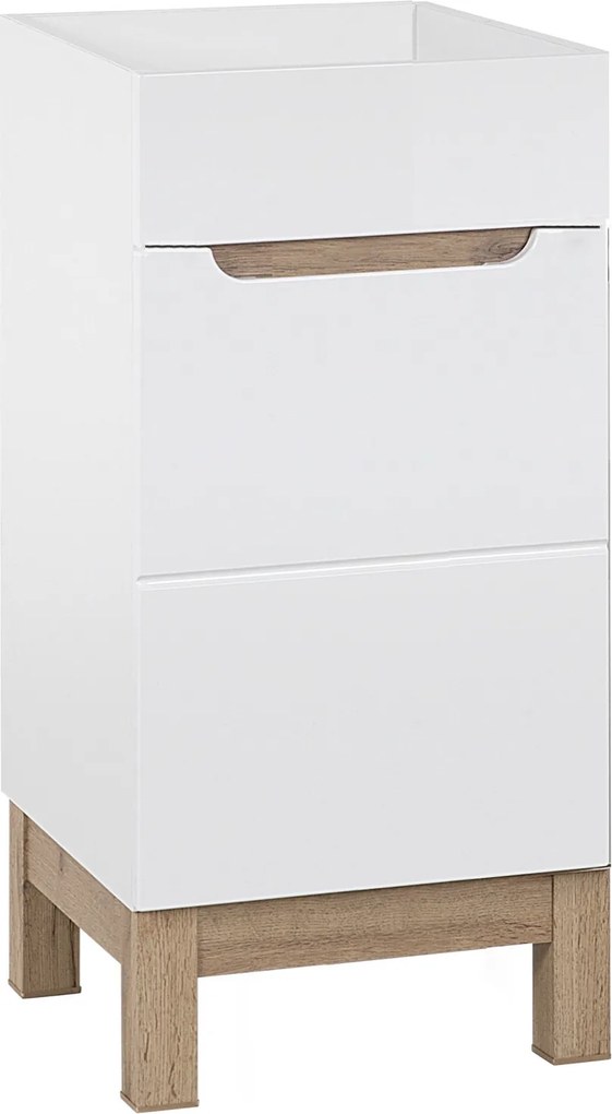 Stojąca szafka pod umywalkę wpuszczaną 40 cm, Bali 823, biała