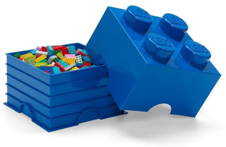 Niebieski pojemnik kwadratowy LEGO®